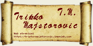 Tripko Majstorović vizit kartica
